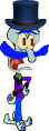 His ultimate Super Saiyan Blue Form. 999999999x more powerful then the laughably pathetic Ultra Instinct Goku.