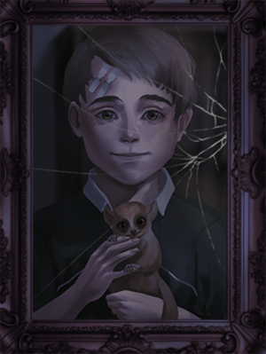 An old shattered picture of Enrique when he was just a young child in Dildo, Canada with his beloved pet Goodman's mouse lemur. It is said that this is the most cursed and enigmatic photograph ever taken and if anyone were to ever witnesses it, they will befall a gruesome and painful fate too hauntingly incomprehensible to even be able to explain. Good luck by the way lol you'll need it.